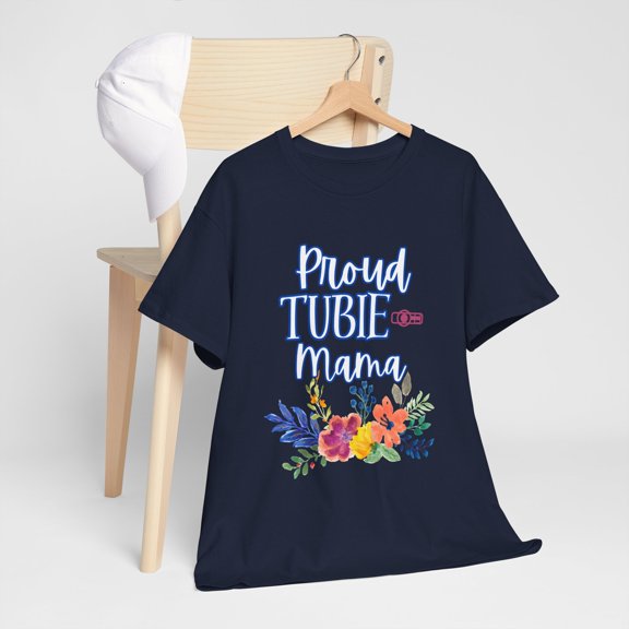 Proud Tubie Mama Unisex Heavy Cotton Tee