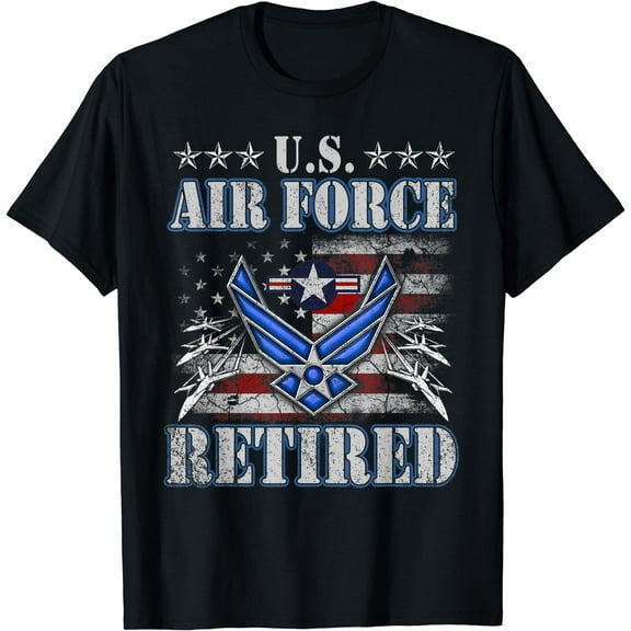 Proud US Air Force Retired VeteranShirt Veterans Day Gift T-Shirt