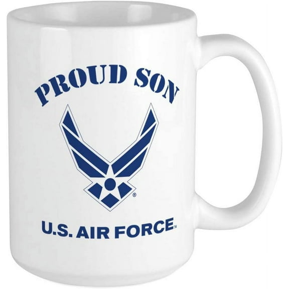 Proud US Air Force Son Ceramic Coffee Mug, Tea Cup 15 oz
