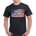 thumbnail image 1 of Proud USA Dad Shirt - 4th of July Father American Flag Graphic Tee, 1 of 2