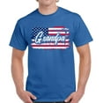 thumbnail image 1 of Proud USA Grandpa Shirt - 4th of July Grandfather American Flag Graphic Tee, 1 of 2