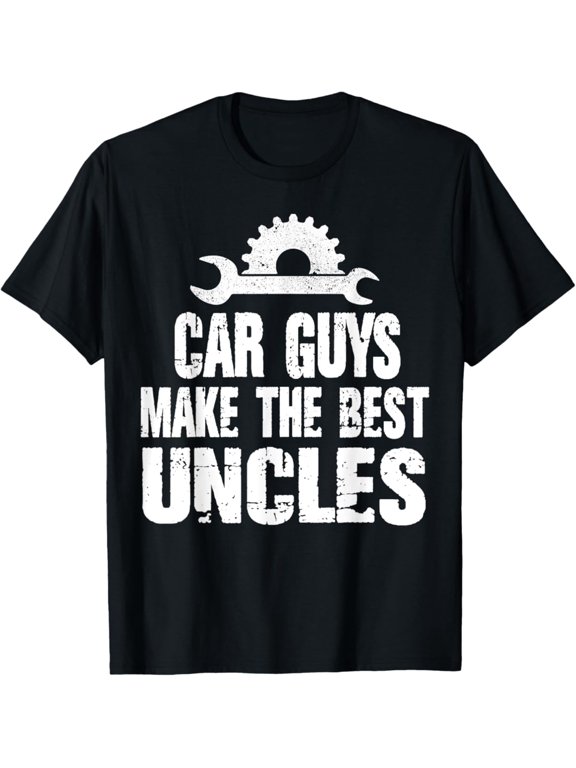 Proud Uncle Car Guys Make The Best Brother Mechanic Crew T-Shirt
