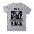 thumbnail image 1 of Proud Uncle Shirt Uncle Niece Gifts Uncle Shirt Uncle Birthday Tee Funny Uncle Shirt Uncle Gift (4X-Large Grey), 1 of 6