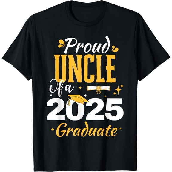 Proud Uncle of a Class of 2025 Graduate Senior Graduation T-Shirt