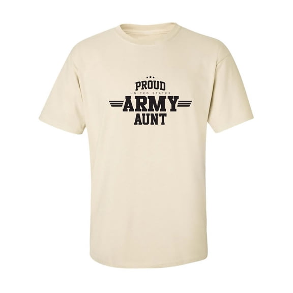 Proud United States Army AUNT Adult Short Sleeve T-shirt