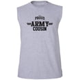 thumbnail image 1 of Proud United States Army COUSIN Adult Sleeveless Tee, 1 of 4