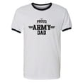 thumbnail image 1 of Proud United States Army DAD Adult Short Sleeve Ringer T-shirt, 1 of 3