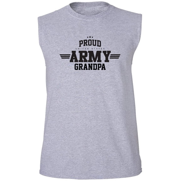 Proud United States Army GRANDPA Adult Sleeveless Tee