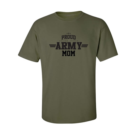Proud United States Army MOM Adult Short Sleeve T-shirt