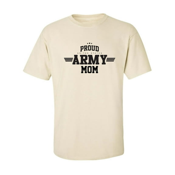 Proud United States Army MOM Adult Short Sleeve T-shirt