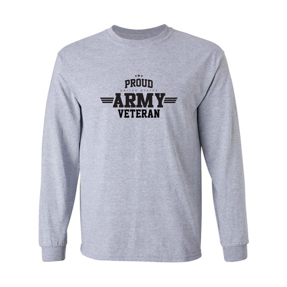 Proud United States Army VETERAN Adult Long Sleeve T-shirt