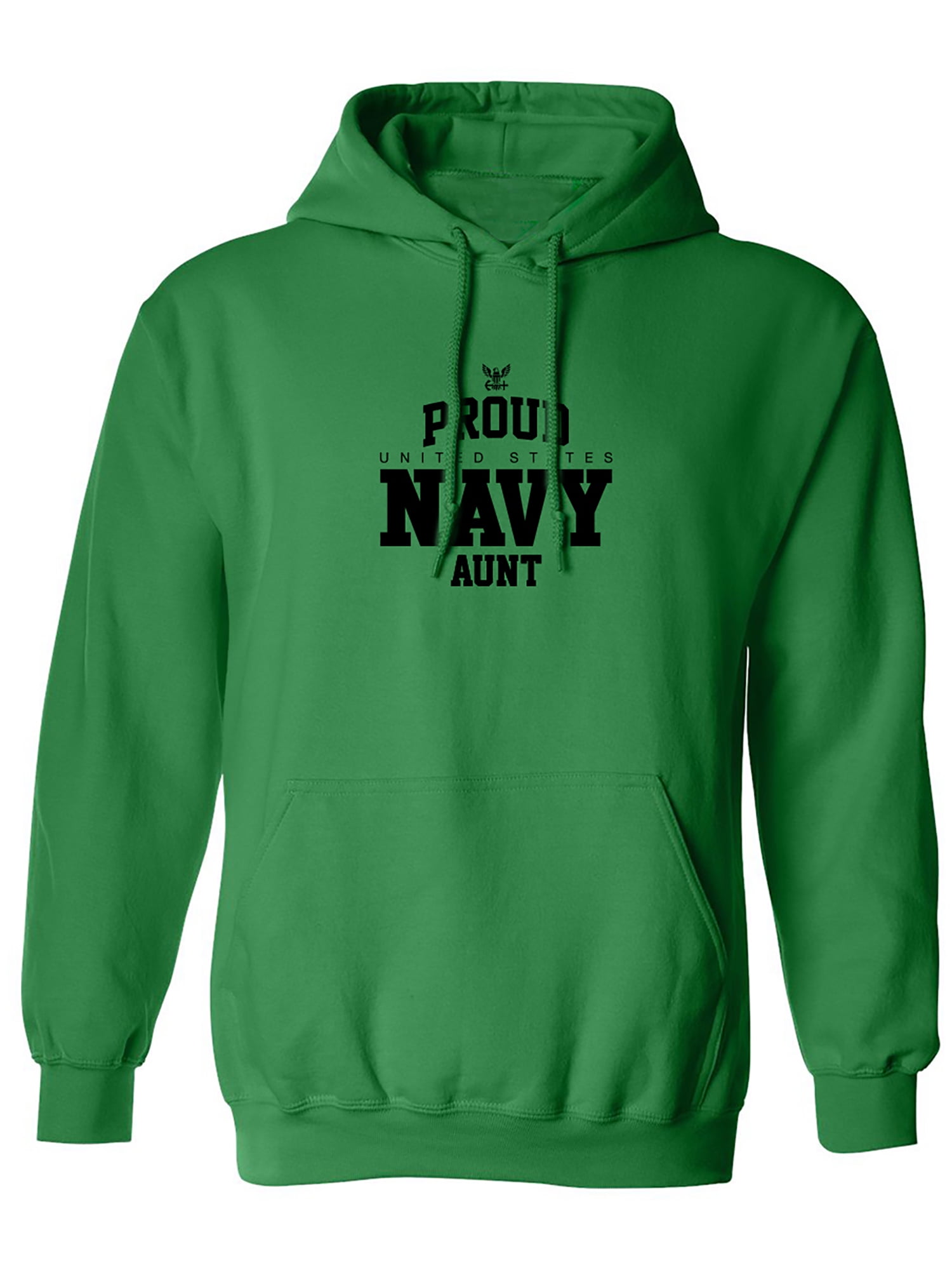United States Navy Veteran Hoodies - Seabee Hooded Sweat -Navy Large