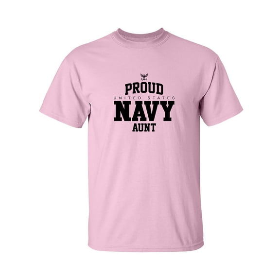 Proud United States Navy AUNT Adult Short Sleeve T-shirt