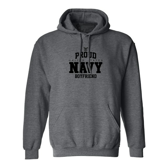 Proud United States Navy BOYFRIEND Adult Hooded Sweatshirt