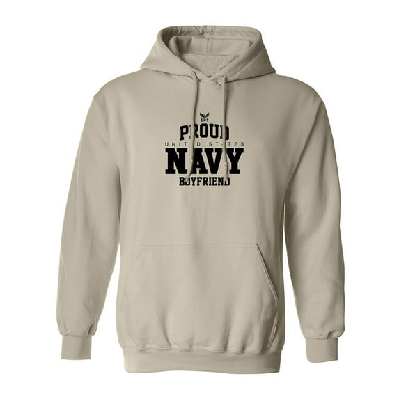Proud United States Navy BOYFRIEND Adult Hooded Sweatshirt
