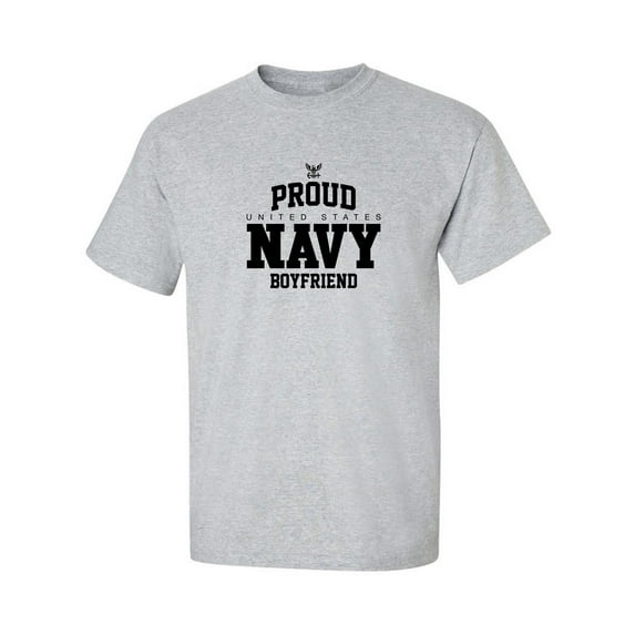 Proud United States Navy BOYFRIEND Adult Short Sleeve T-shirt