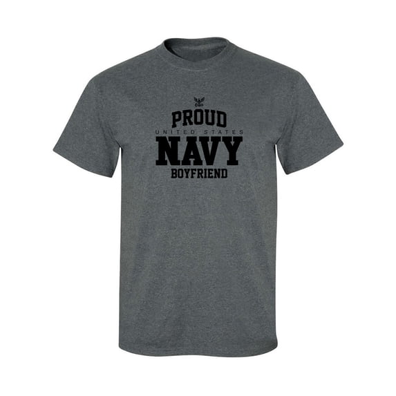 Proud United States Navy BOYFRIEND Adult Short Sleeve T-shirt