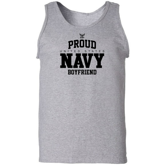 Proud United States Navy BOYFRIEND Adult Tank Top