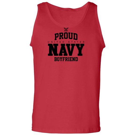 Proud United States Navy BOYFRIEND Adult Tank Top