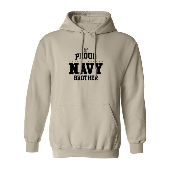 Proud United States Navy BROTHER Adult Hooded Sweatshirt