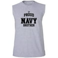 thumbnail image 1 of Proud United States Navy BROTHER Adult Sleeveless Tee, 1 of 4