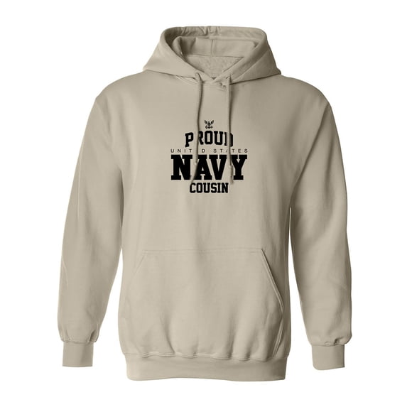 Proud United States Navy COUSIN Adult Hooded Sweatshirt
