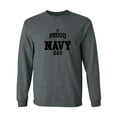 thumbnail image 1 of Proud United States Navy DAD Adult Long Sleeve T-shirt, 1 of 3