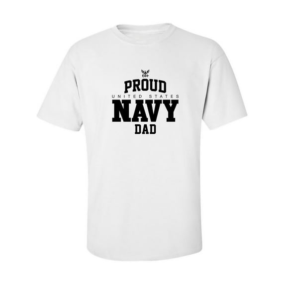 Proud United States Navy DAD Adult Short Sleeve T-shirt