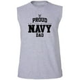 thumbnail image 1 of Proud United States Navy DAD Adult Sleeveless Tee, 1 of 4