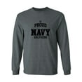 thumbnail image 1 of Proud United States Navy GIRLFRIEND Adult Long Sleeve T-shirt, 1 of 3