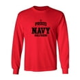 thumbnail image 1 of Proud United States Navy GIRLFRIEND Adult Long Sleeve T-shirt, 1 of 3