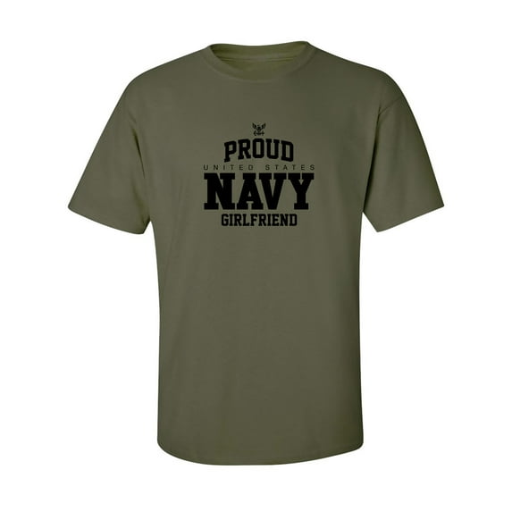 Proud United States Navy GIRLFRIEND Adult Short Sleeve T-shirt