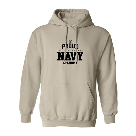 Proud United States Navy GRANDMA Adult Hooded Sweatshirt