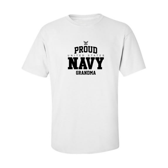 Proud United States Navy GRANDMA Adult Short Sleeve T-shirt