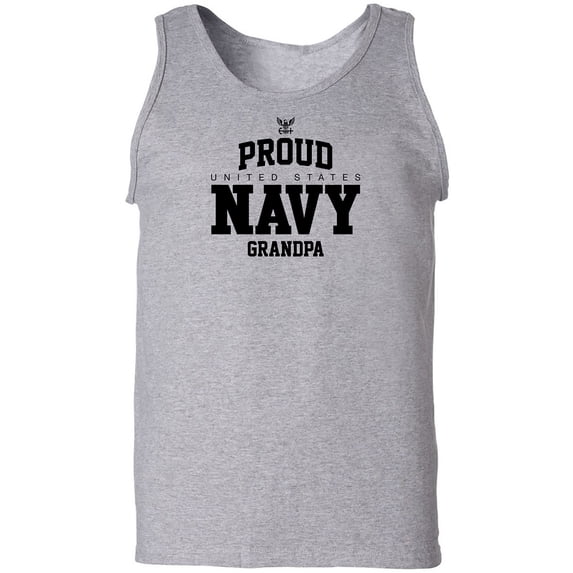 Proud United States Navy GRANDPA Adult Tank Top