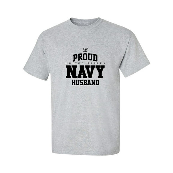 Proud United States Navy HUSBAND Adult Short Sleeve T-shirt