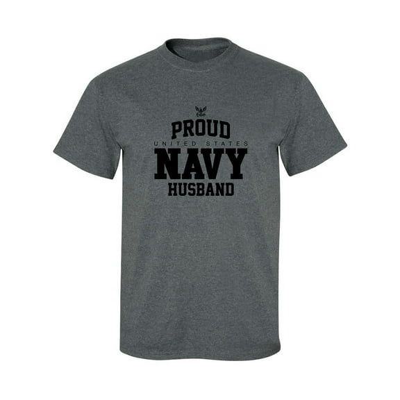 Proud United States Navy HUSBAND Adult Short Sleeve T-shirt