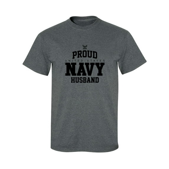 Proud United States Navy HUSBAND Adult Short Sleeve T-shirt