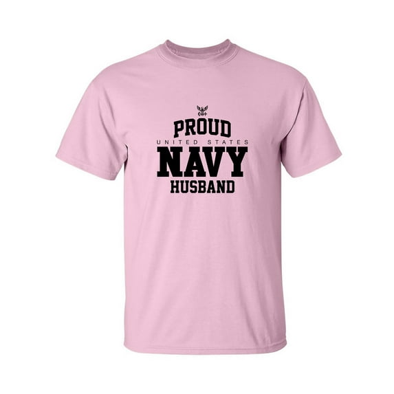 Proud United States Navy HUSBAND Adult Short Sleeve T-shirt