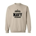 thumbnail image 1 of Proud United States Navy HUSBAND Crewneck Sweatshirt, 1 of 3