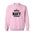 thumbnail image 1 of Proud United States Navy HUSBAND Crewneck Sweatshirt, 1 of 3