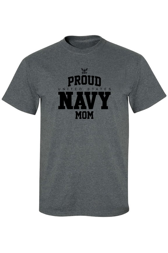 Proud United States Navy MOM Adult Short Sleeve T-shirt
