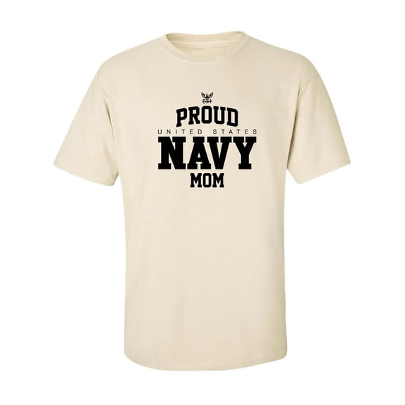 Proud United States Navy MOM Adult Short Sleeve T-shirt