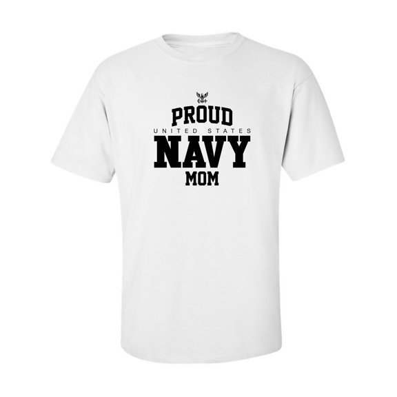 Proud United States Navy MOM Adult Short Sleeve T-shirt