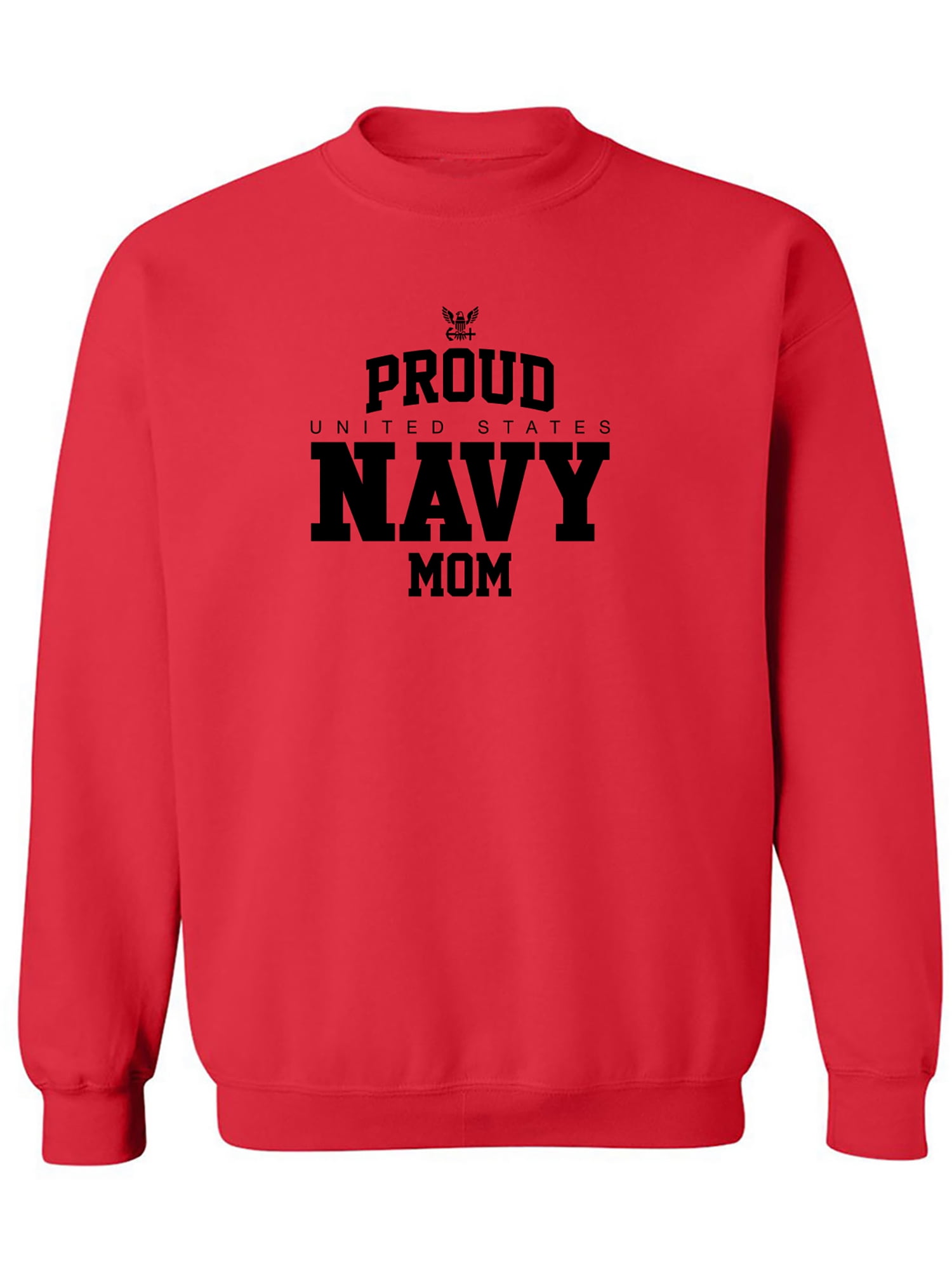 Proud United States Navy MOM Crewneck Sweatshirt - Officially Licensed Navy Apparel