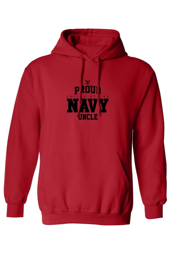 Proud United States Navy UNCLE Adult Hooded Sweatshirt