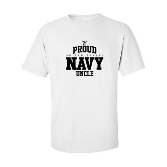 Proud United States Navy UNCLE Adult Short Sleeve T-shirt