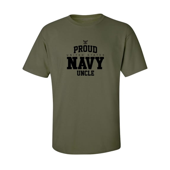 Proud United States Navy UNCLE Adult Short Sleeve T-shirt