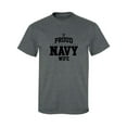 thumbnail image 1 of Proud United States Navy WIFE Adult Short Sleeve T-shirt, 1 of 4