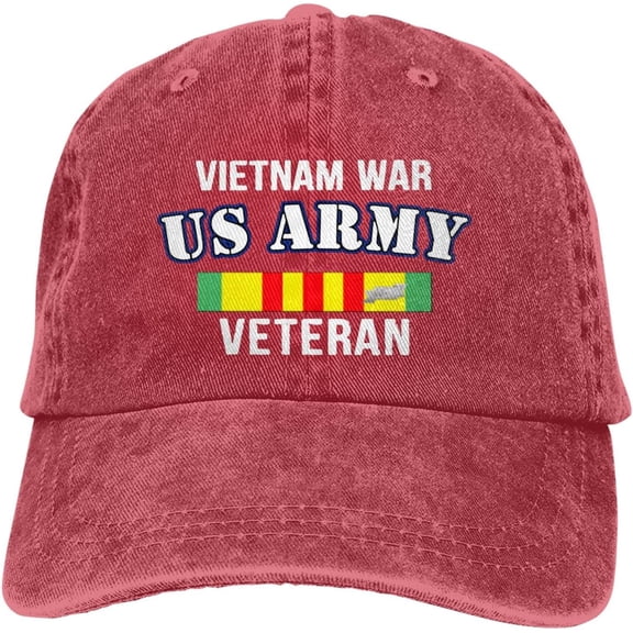 Proud Us Army Vietnam Veteran Unisex Baseball Cap Adjustable Dad Hat Denim Hat Trucker Hat